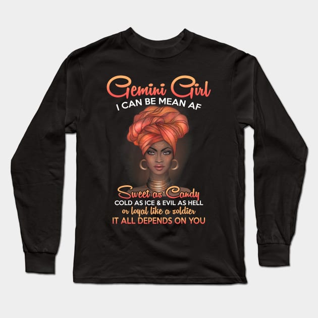 Gemini Birthday Queens Are Born in May 21 - June 21 Long Sleeve T-Shirt by carlostevet